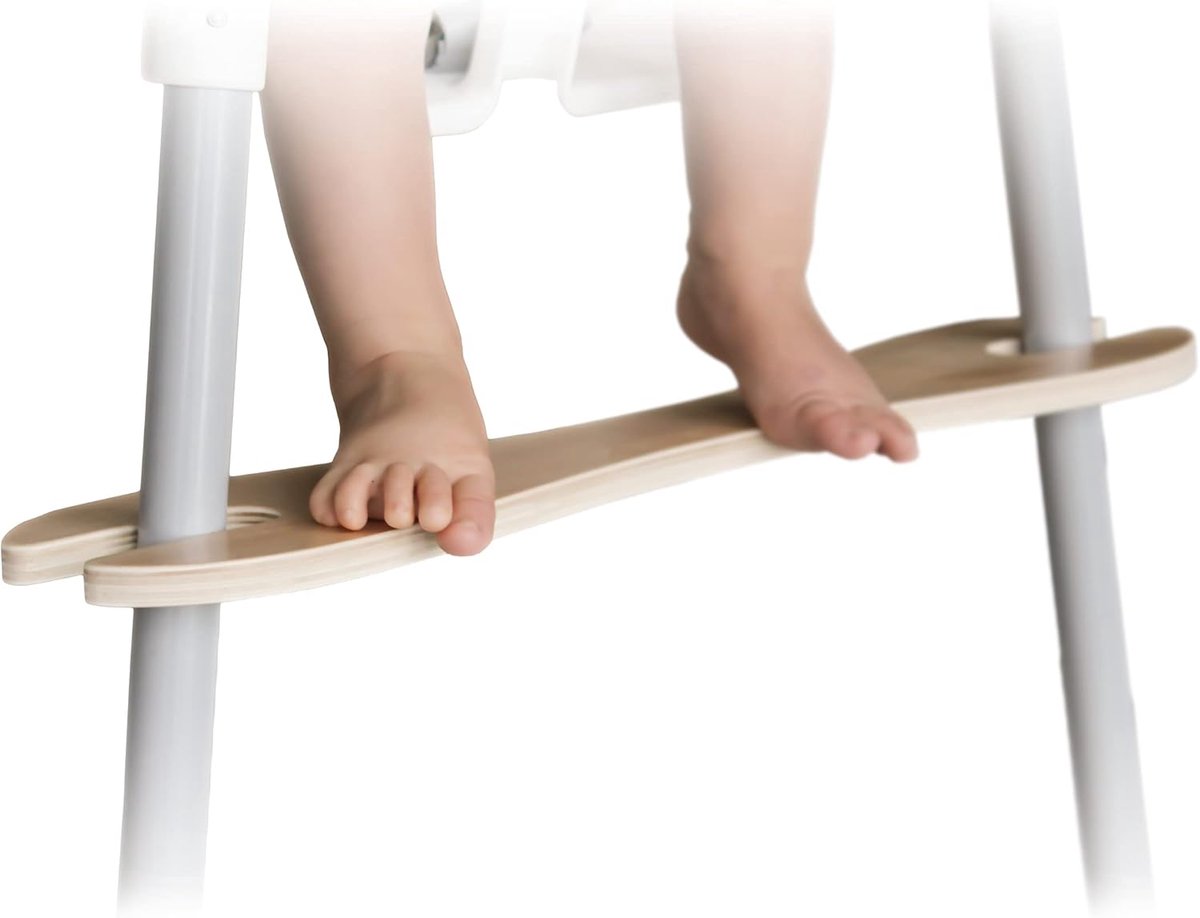 SnelShoppen - Hoogteverstelbare Voetsteun voor IKEA ANTILOP Kinderstoel, Snelle Montage, Kindveilig Linde Hout, Ideaal voor Kinderen, Thuis en Buiten