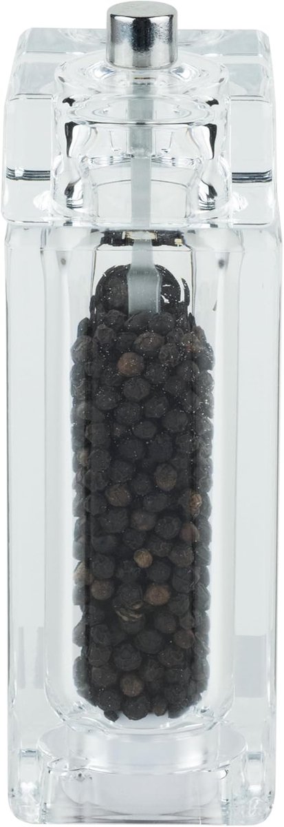 Gmill Vierkante Zout- en Pepermolen, Acryl, 14,5 cm