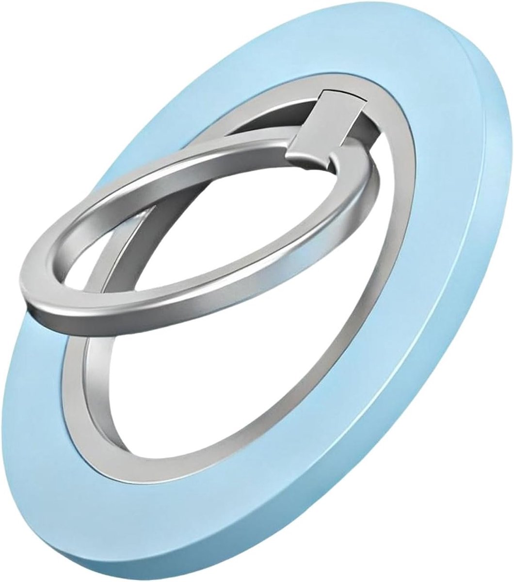 360° Draaibare Magnetische Mobiele Telefoonringhouder Gesatineerd Oppervlak Magnetische Vingerhouder Met Metalen Ring Voorkomt Effectief Dat De Telefoon Wegglijdt En Houdt Uw Handen Vrij
