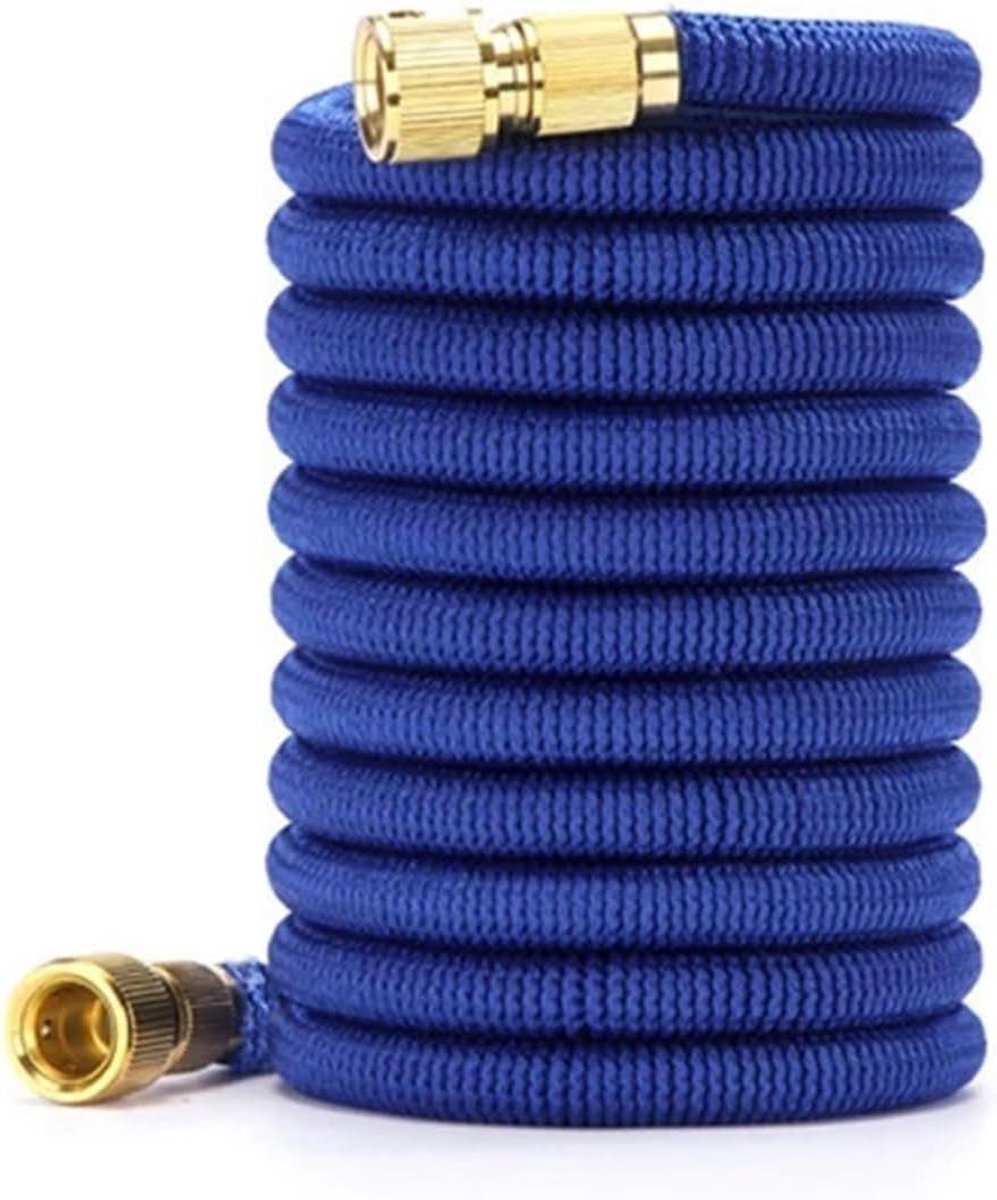 Tuinslang Uitbreidbaar - Flexibele Waterslang - Tuin Water Geven - Explosie en Lekvrij - 30 meter - Blauw