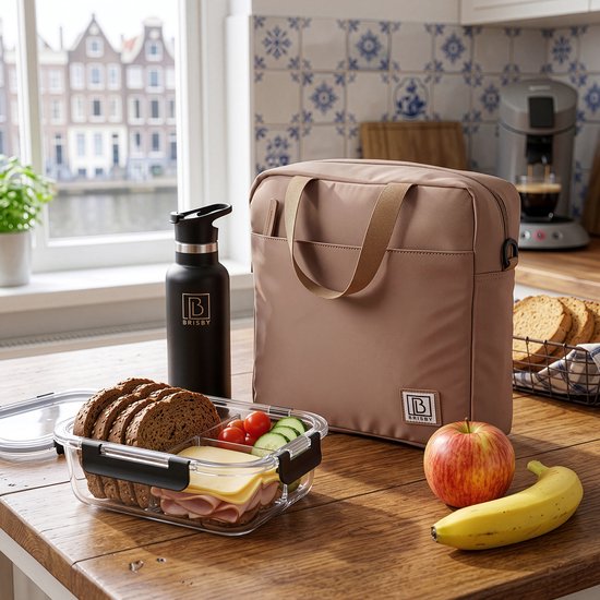 Brisby 4 Laags Geïsoleerde Koeltas - Lunchtas 7 liter - Rose Gold van Brisby — afbeelding 4