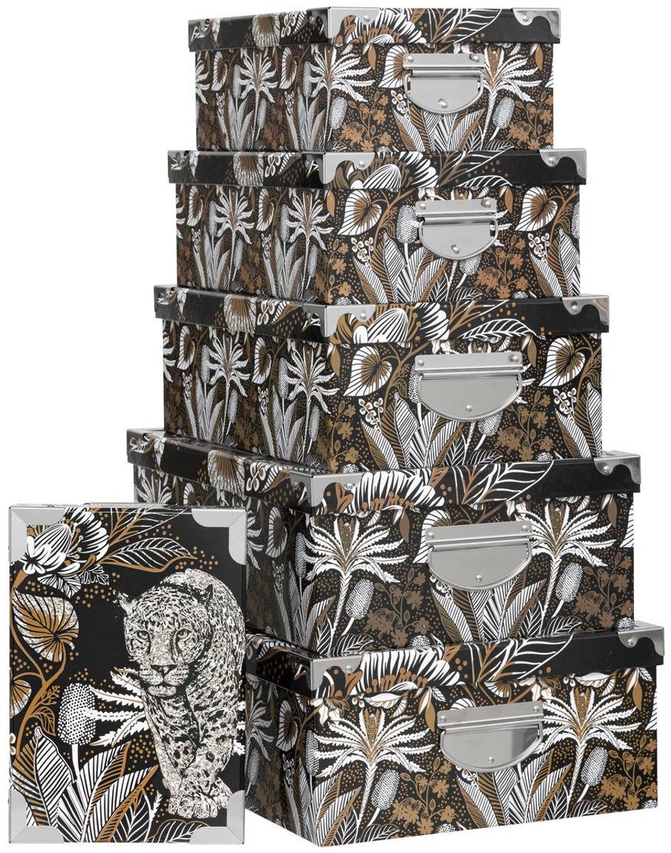 Set van 6 opbergdozen BOX'