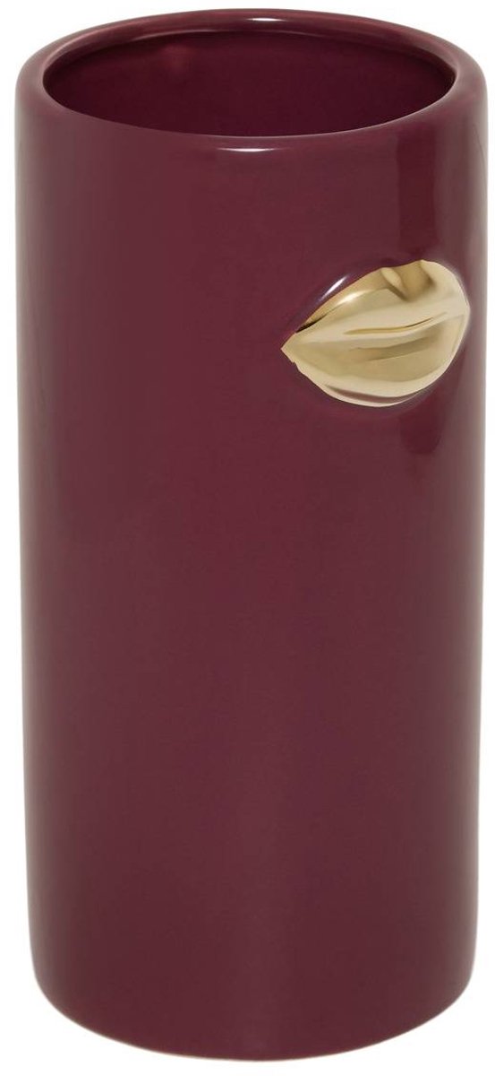 Atmosphera Créateur d'intérieur® Keramische vaas Crush, hoogte 20 cm Violet