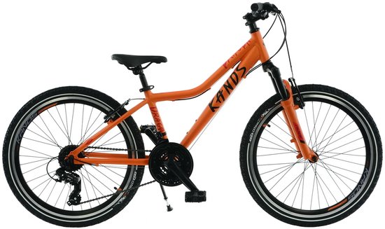 Kands Dragon - Kinderfiets - 24 inch - 18 versnellingen - Shimano - V-brake - 130-165 cm - Oranje - Jongen — afbeelding 2