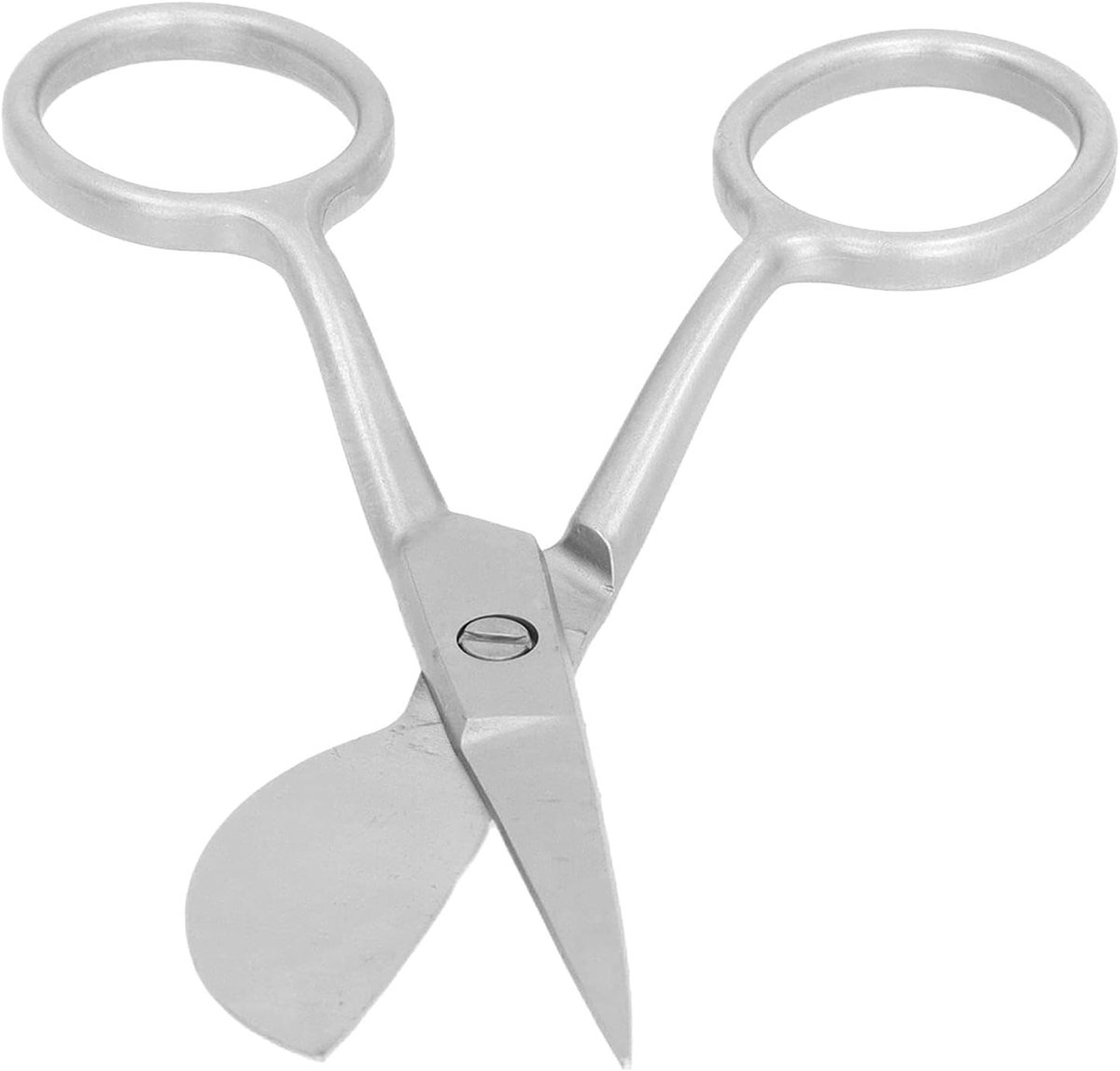 SnelShoppen - RVS Tapijt Schaar, Karton Schaar voor Tapijt Snijden en Algemene Kunst en Handwerk - Ergonomische Handgreep, Mini Formaat, Zilver