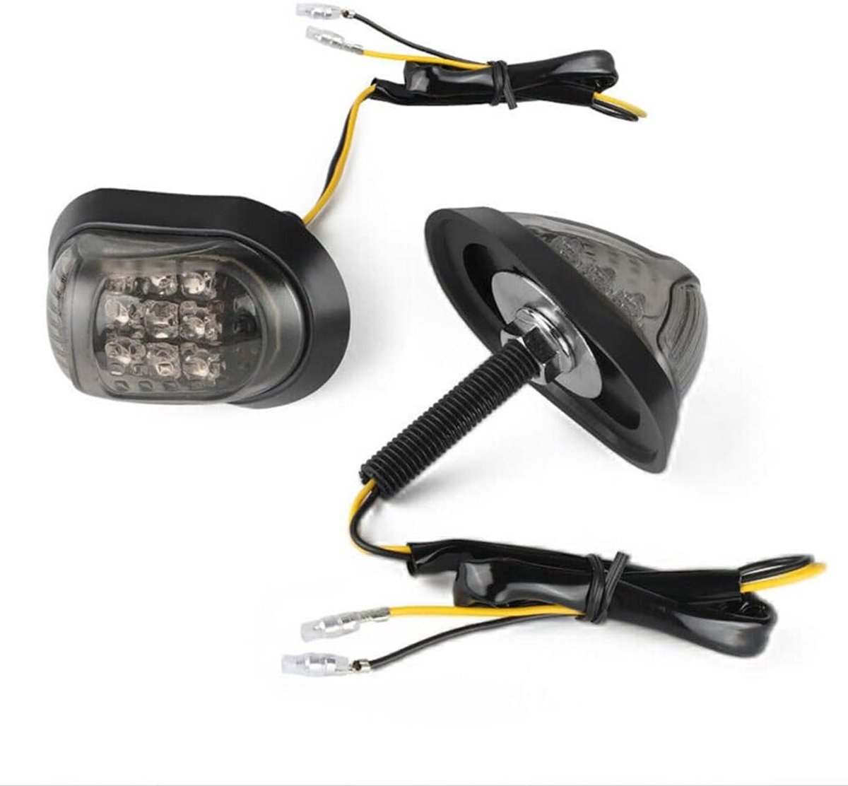 Motorcycle LED Turn Signal Lights,TOTMOX 2-Piece Universal Turn Signal Indicators Turn Signal Lights for Motorcycle - ShopVlot