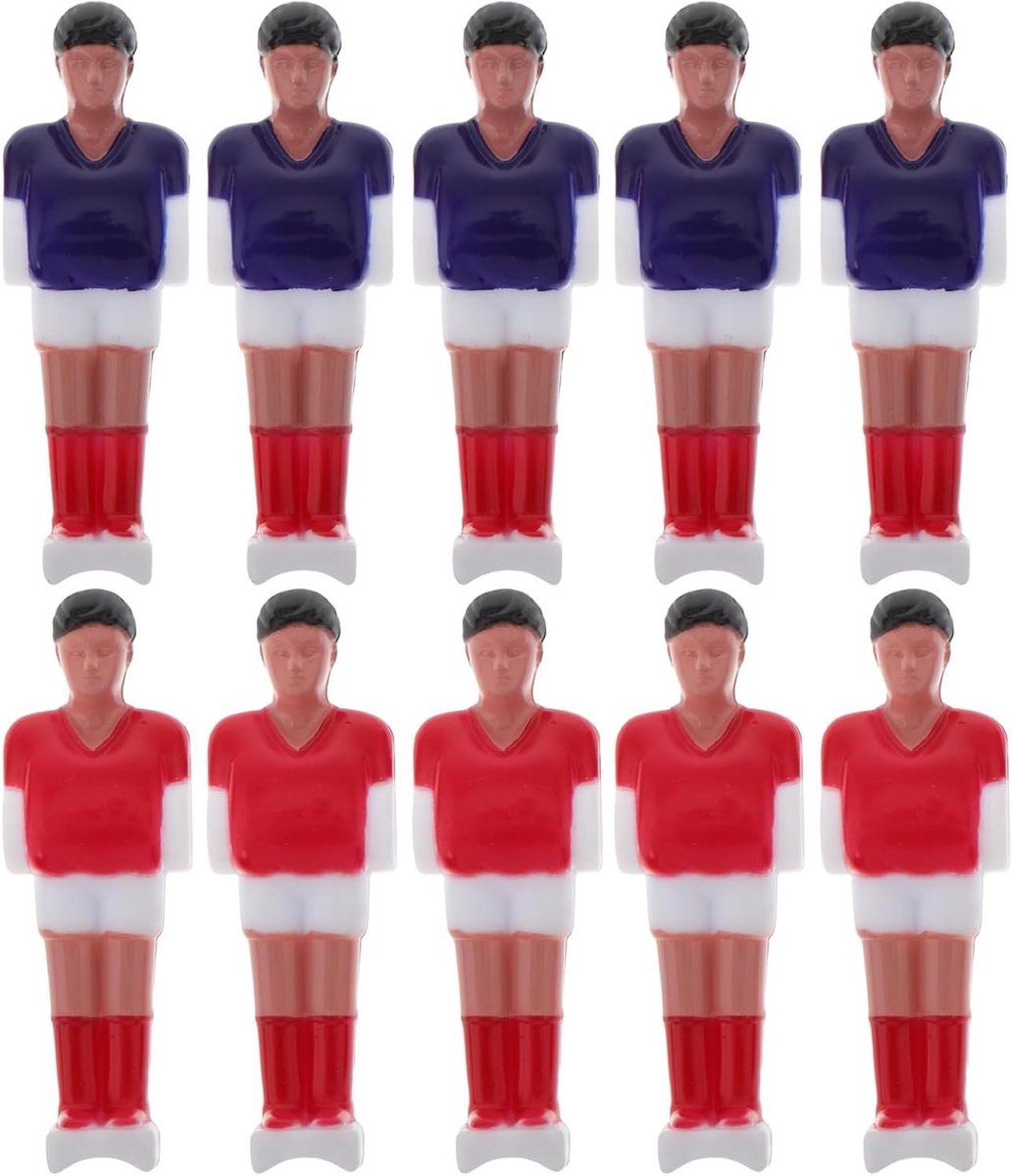 Tafelvoetbalonderdelen - Reserve spelerspoppen - Tafelvoetbal Reparatie - Levensduur Hars Materiaal - 7.5 cm - Diverse kleuren