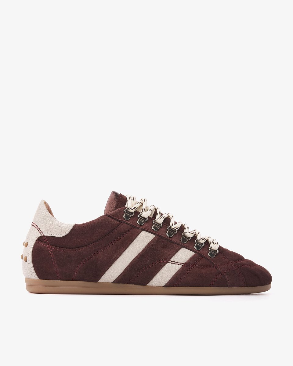 VIA VAI June Jackie Sneakers Dames - Leer,Suède - Rood - Maat 37