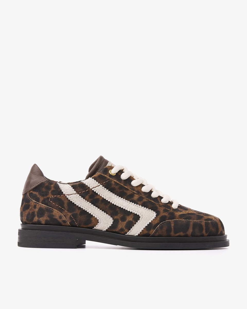 VIA VAI Fae Lois Veterschoenen Dames - Leer,Suède - Beige - Maat 40