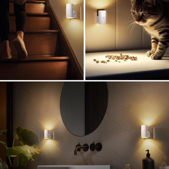 Zavio® Stekkerlamp Dimbaar voor Binnen - Stopcontactlamp - Stekkerspots — afbeelding 3