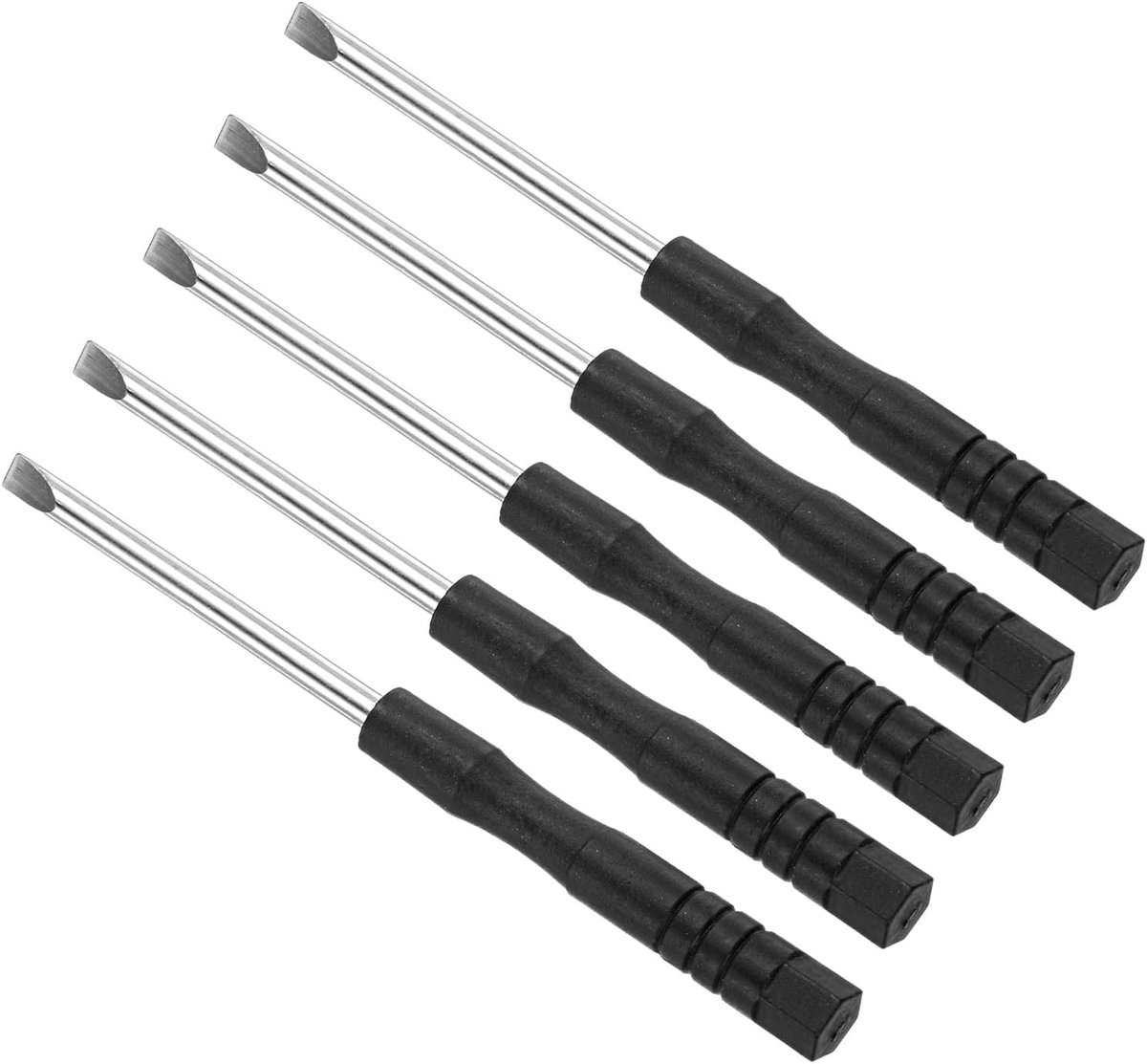 Mini Slotted Screwdriver, 3mm Size 80mm Length, Carbon Steel Small Flat Head Screwdrivers with Non-Slip Handle - ShopVlot