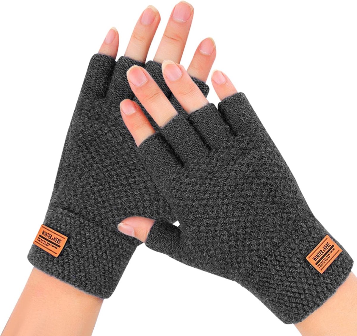 SnelShoppen - Vingerloze Handschoenen, Warme Winterhandschoenen, Gebreide Handschoenen voor Vrouwen en Mannen, Perfect voor Buitenactiviteiten, Zacht