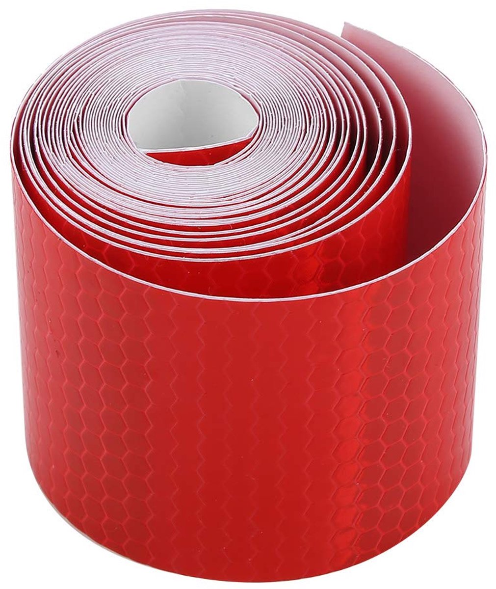 SnelShoppen - Safety Tape, PVC Plakband, Waarschuwingsstickers, Veiligheidsmarkerband, Hoogzichtbaar, Reflecterende Tape voor Fietsen, Trailers, Voert