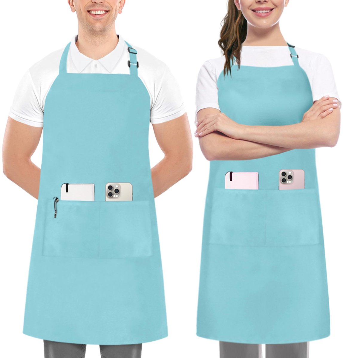 Omgoods - 2-Pocket Bib Schort Waterafstotend voor Koken