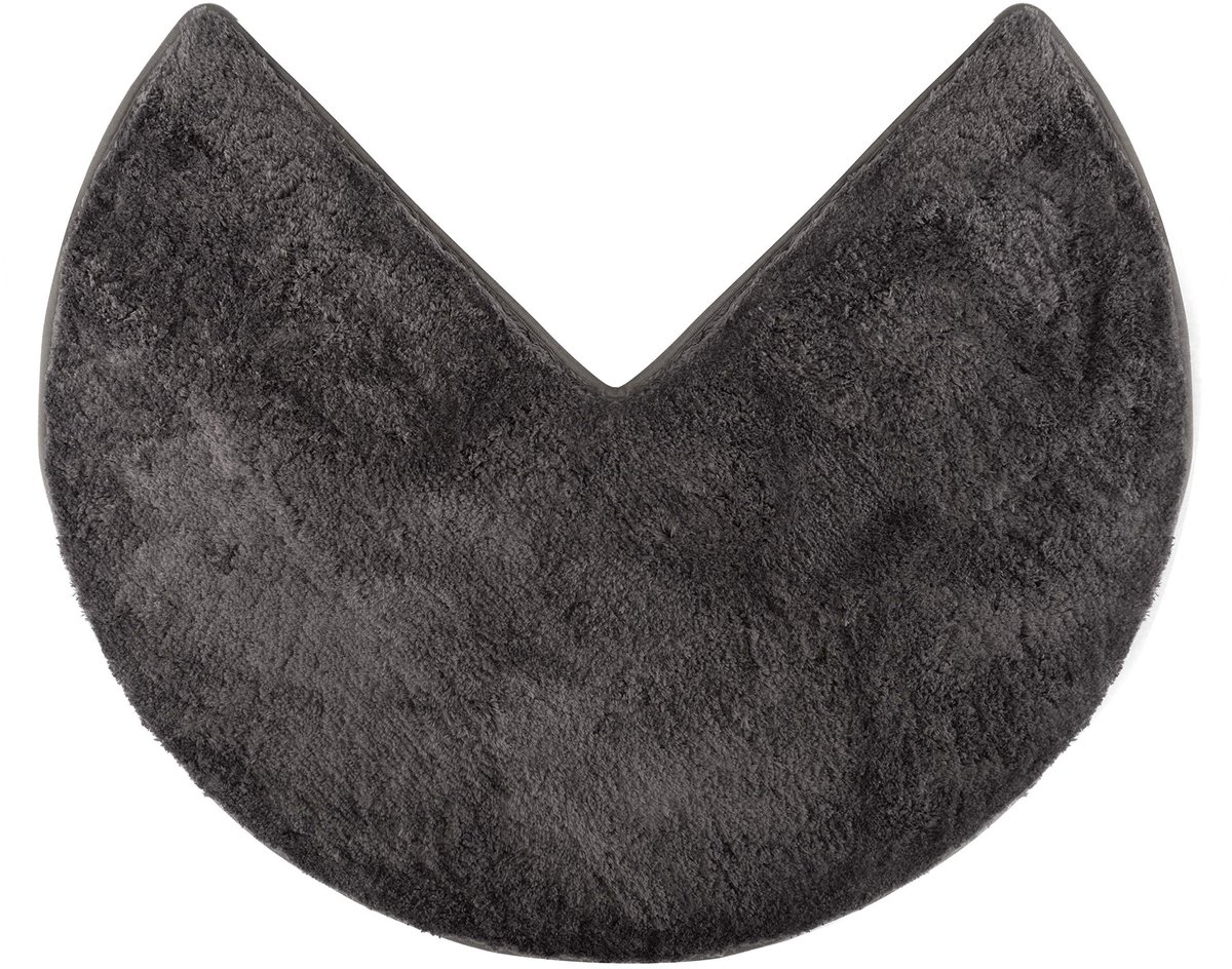 Omgoods - Fluffy Microvezel Badmat voor Hoekdouches 45 x 45 cm