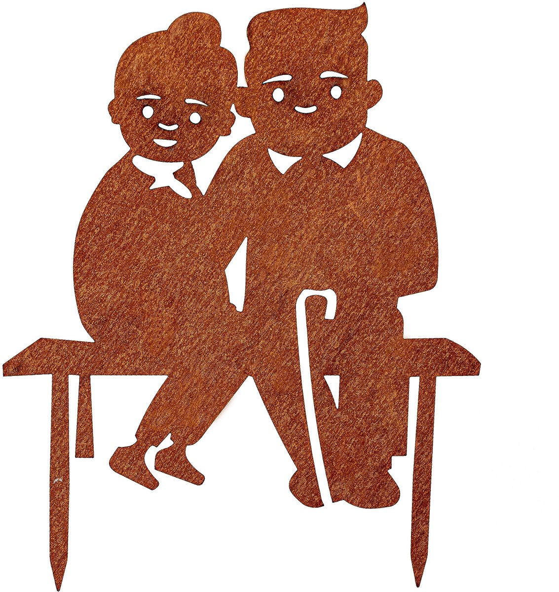 Omgoods - Corten Stalen Tuindecoratie met Vintage Ontwerp