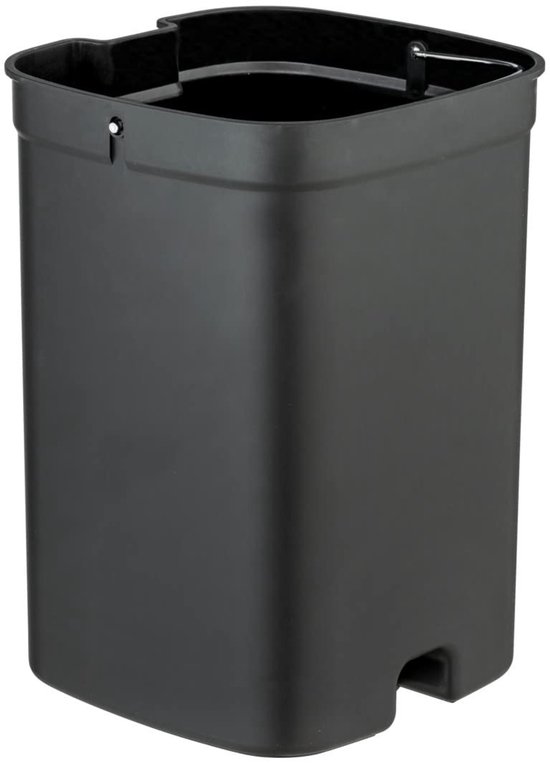 Pedaalemmer - Afvalbakje - Badkamer Organisatie - Easy-Close Mechanisme - 5 Liter - Mat Zwart