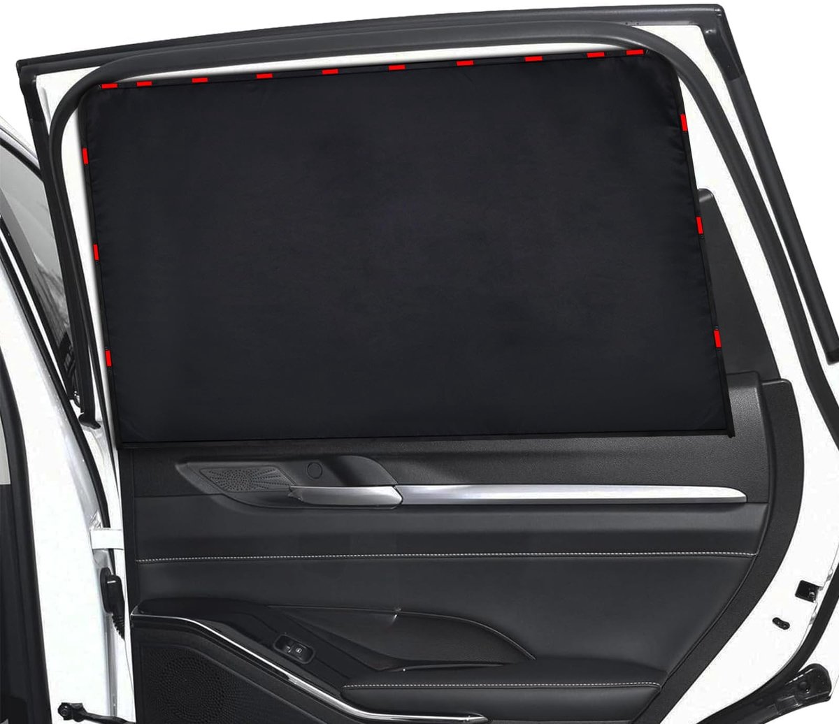 Omgoods - Magnetische autoruiten zonneschermen - UV-bescherming, 2 stuks voor baby en volwassenen