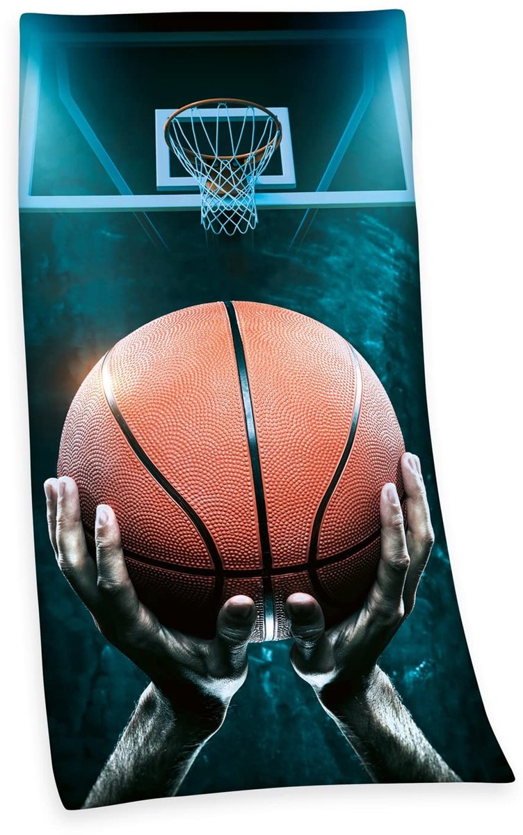 Omgoods - Basketball Velours Handdoek 75 x 150 cm