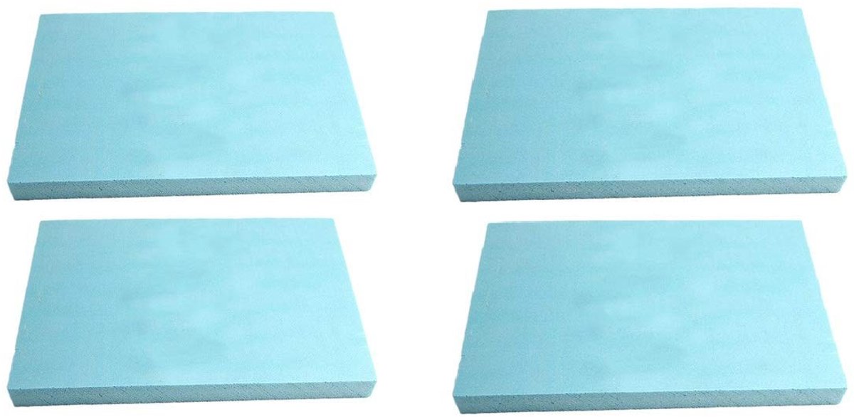 Omgoods - Polyurethaan Schuim voor Bekleding 40 x 30 x 1 cm Lichtblauw