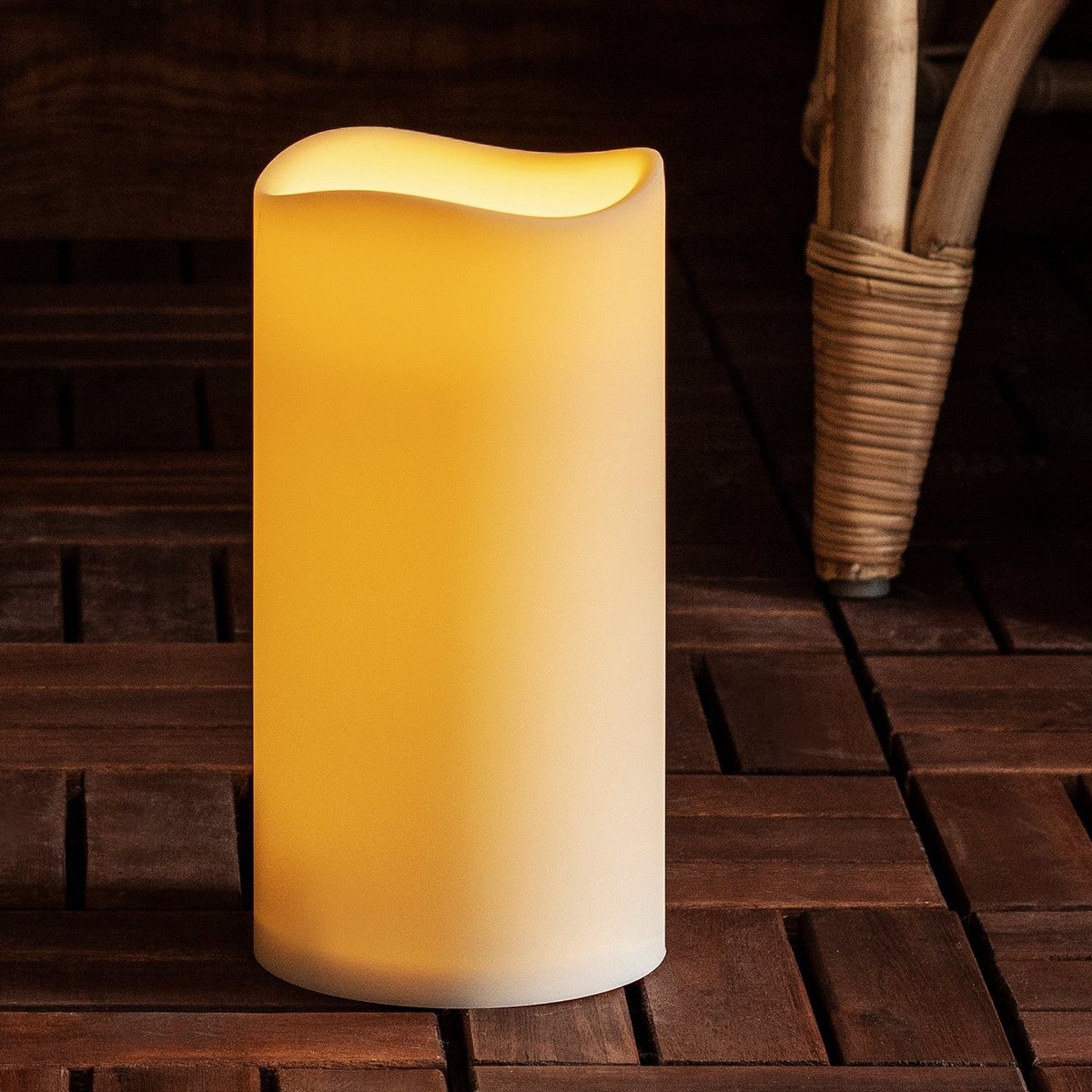 Omgoods - LED Buitenkaars met Timerfunctie voor Tuin en Terras
