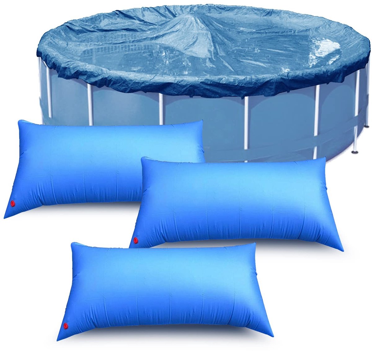 Omgoods - Inflatable Pool Cushion voor Wintergebruik 8x4ft