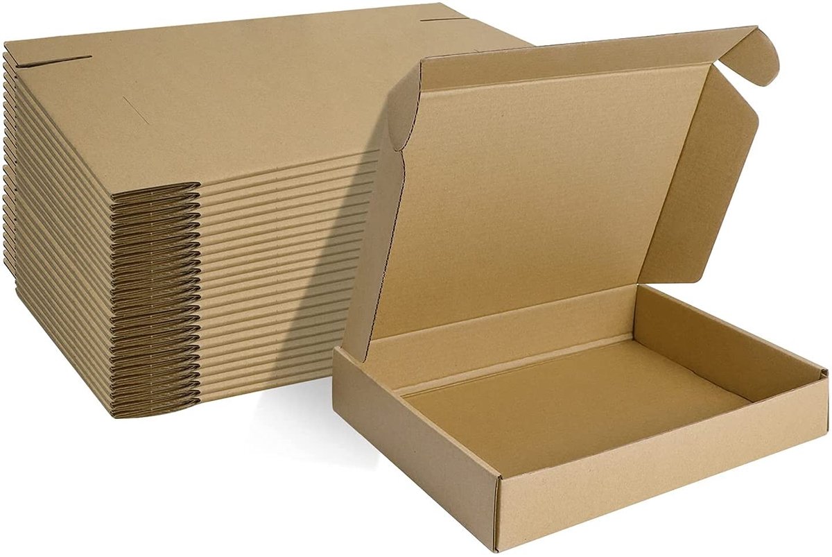Omgoods - Kleine Verzendingdozen - 25 Stuks Opvouwbare Kartonnen Dozen