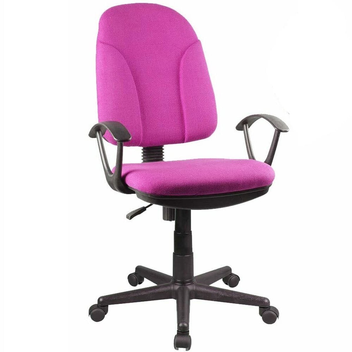 Omgoods - Modern Roze Bureau Stoel met Ademend Stof