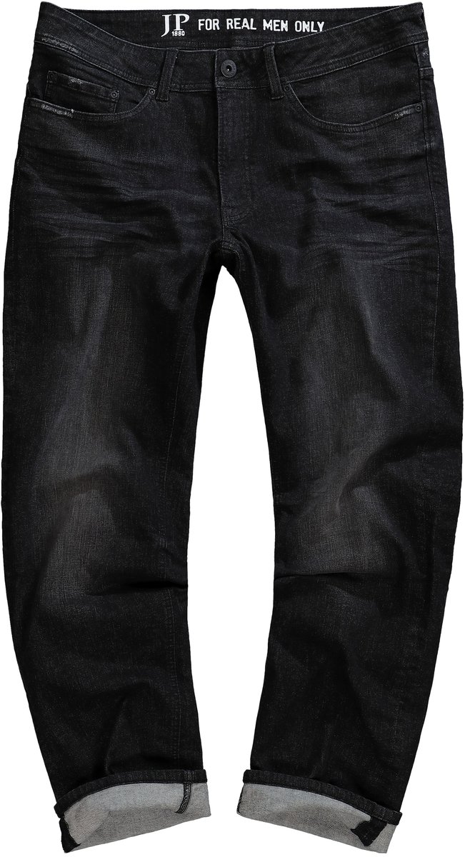 JP 1880 - Heren - Jeans Buik-Fit FLEXNAMIC® denim Regular-Fit 5-pocket - Zwart - Maat 54