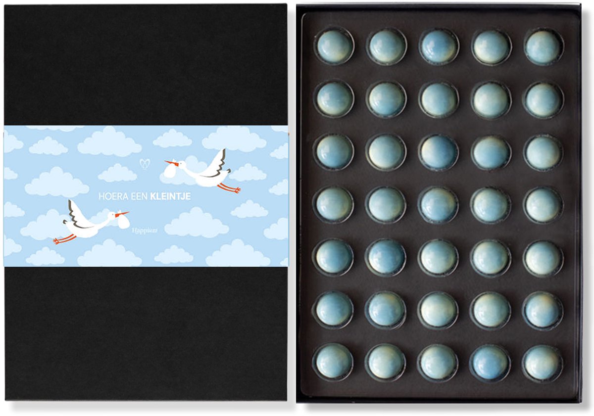 Geboorte bonbons blauw - 35 stuks