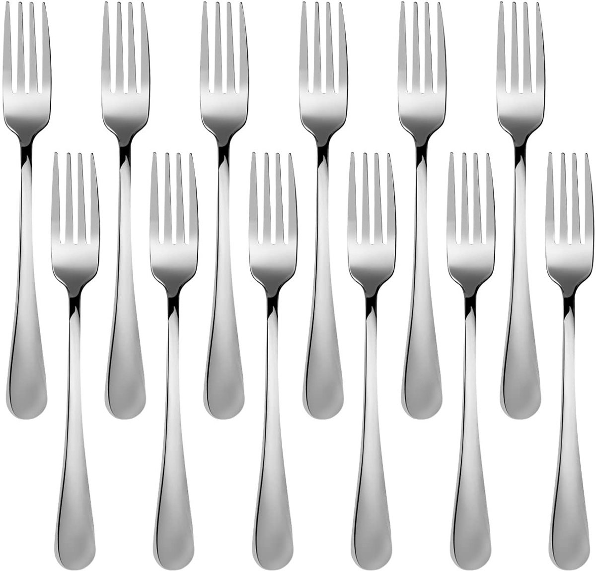 Omgoods - Set van 12 RVS Dessert Forks, 15cm Lang