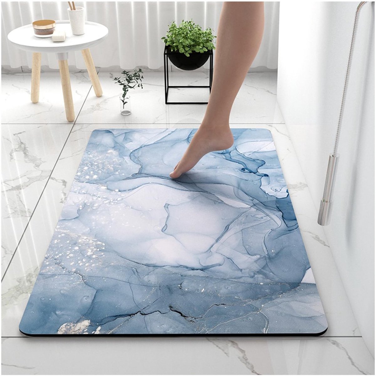 Omgoods - Nordic Stijl Antislip Badmat met Sneldrogende Eigenschappen