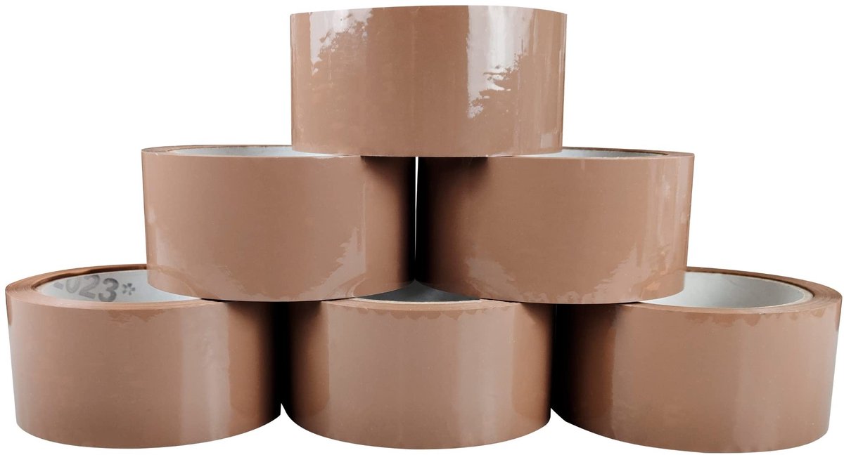 Omgoods - Robuuste Verpakkingstape voor Verzenddozen (6 Rollen)