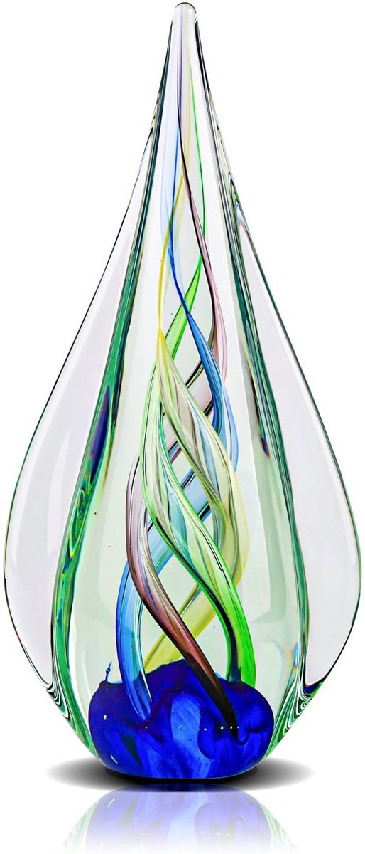 Omgoods - Handgeblazen Glas Kunstobject 23 cm
