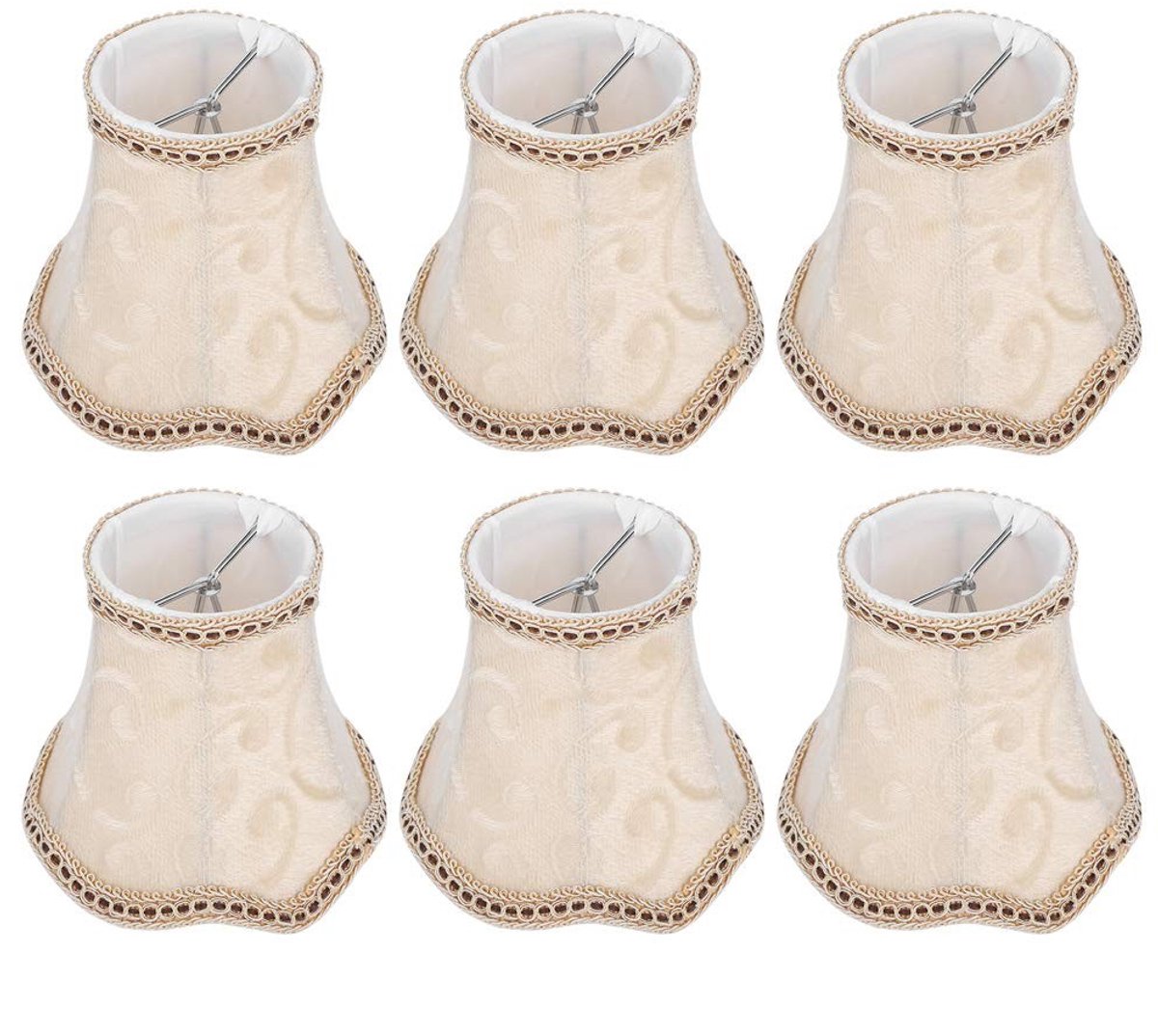 Omgoods - Set van 6 Flax Lampenkappen voor Diverse Lampen