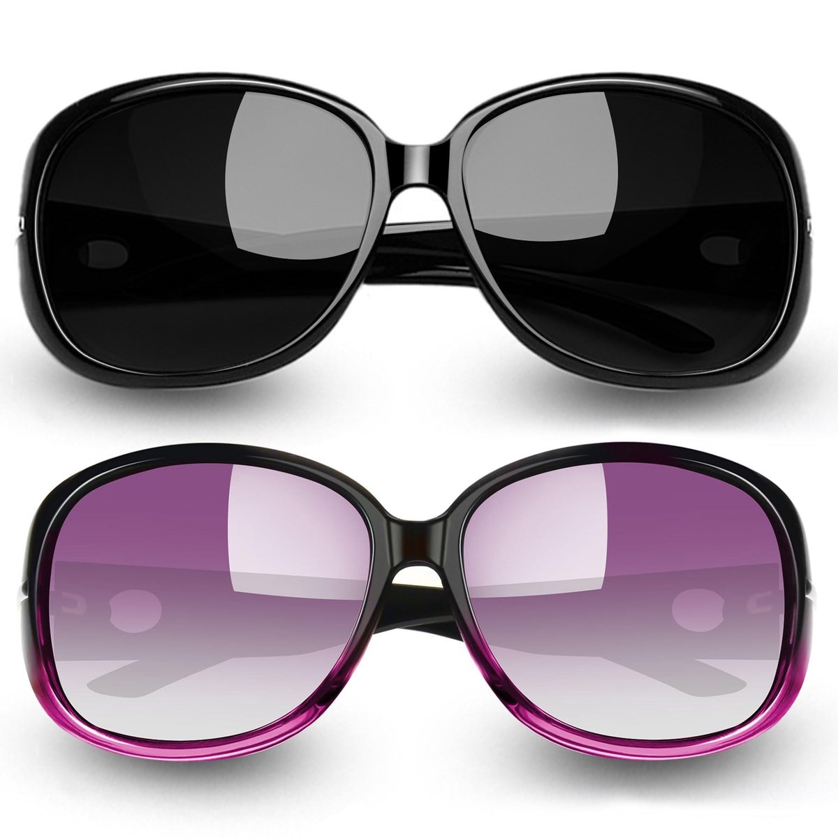 Omgoods - Dames Zonnebril met UV400 Bescherming en Ruitjes Design