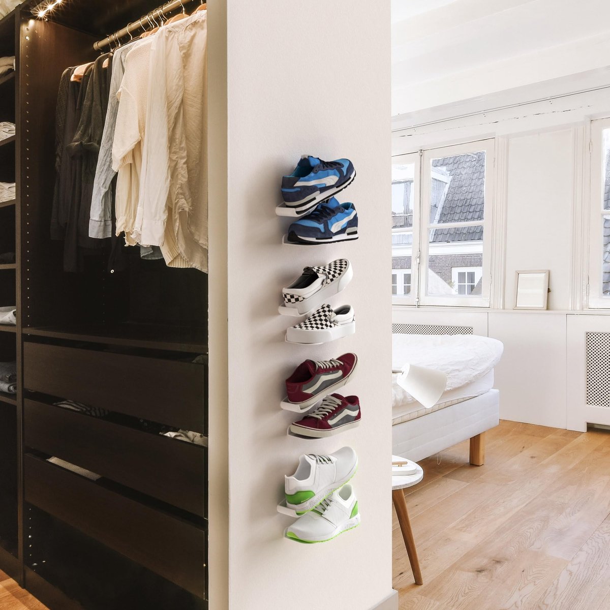 Omgoods - Zwevende Wandbeugel voor Sneakers, Set van 2