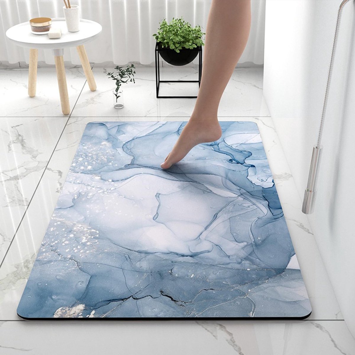Omgoods - Nordic Stijl Antislip Badmat met Sneldrogende Eigenschappen