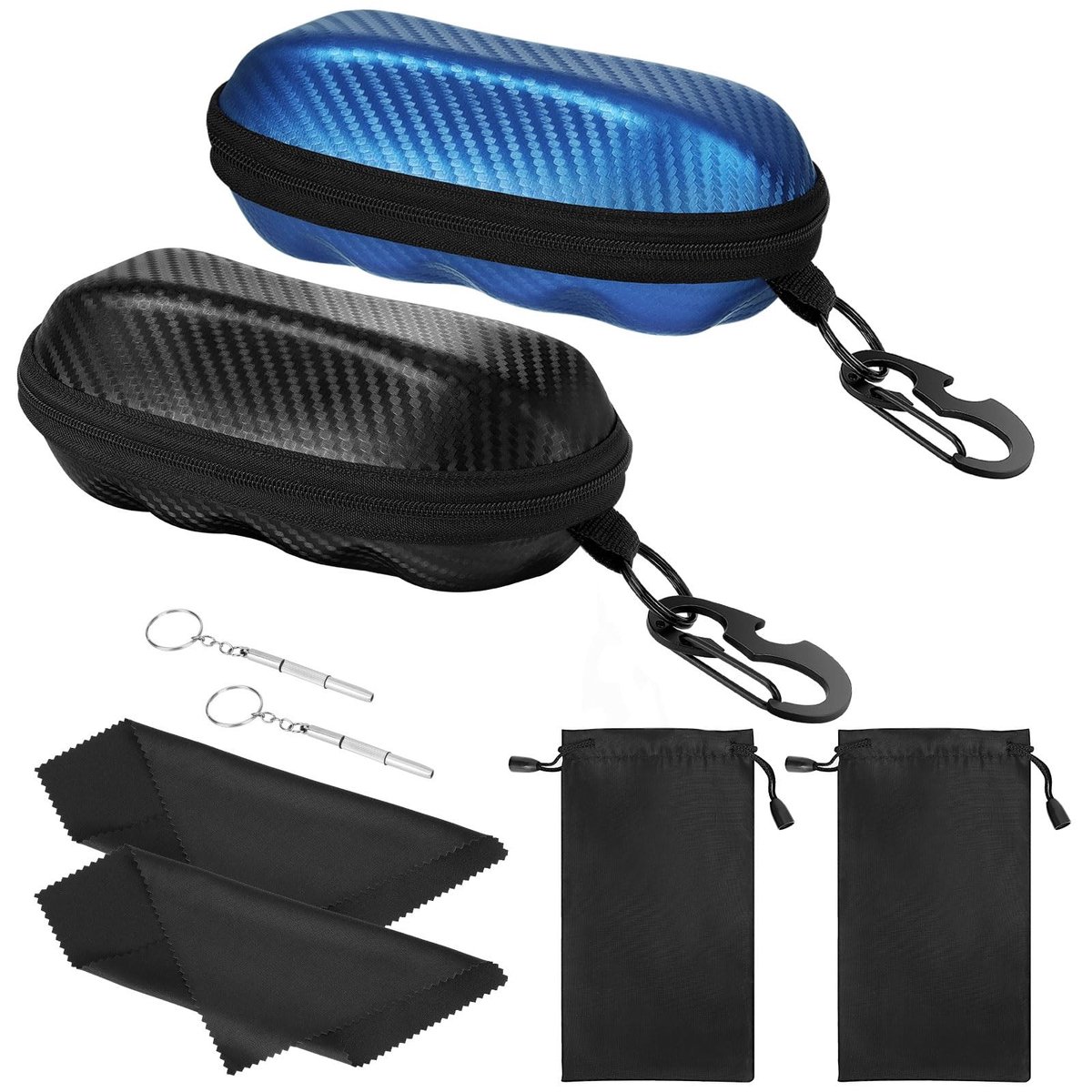 Omgoods - Semi Hard Shell Zonnebril Case met Haak