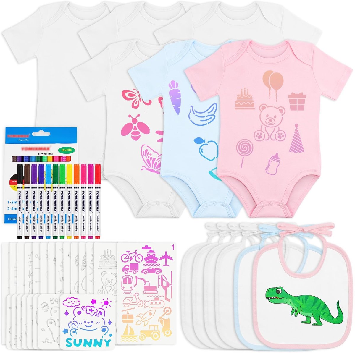 Omgoods - Katoenen Slabbetje voor Baby's, Perfect voor Babyshowers