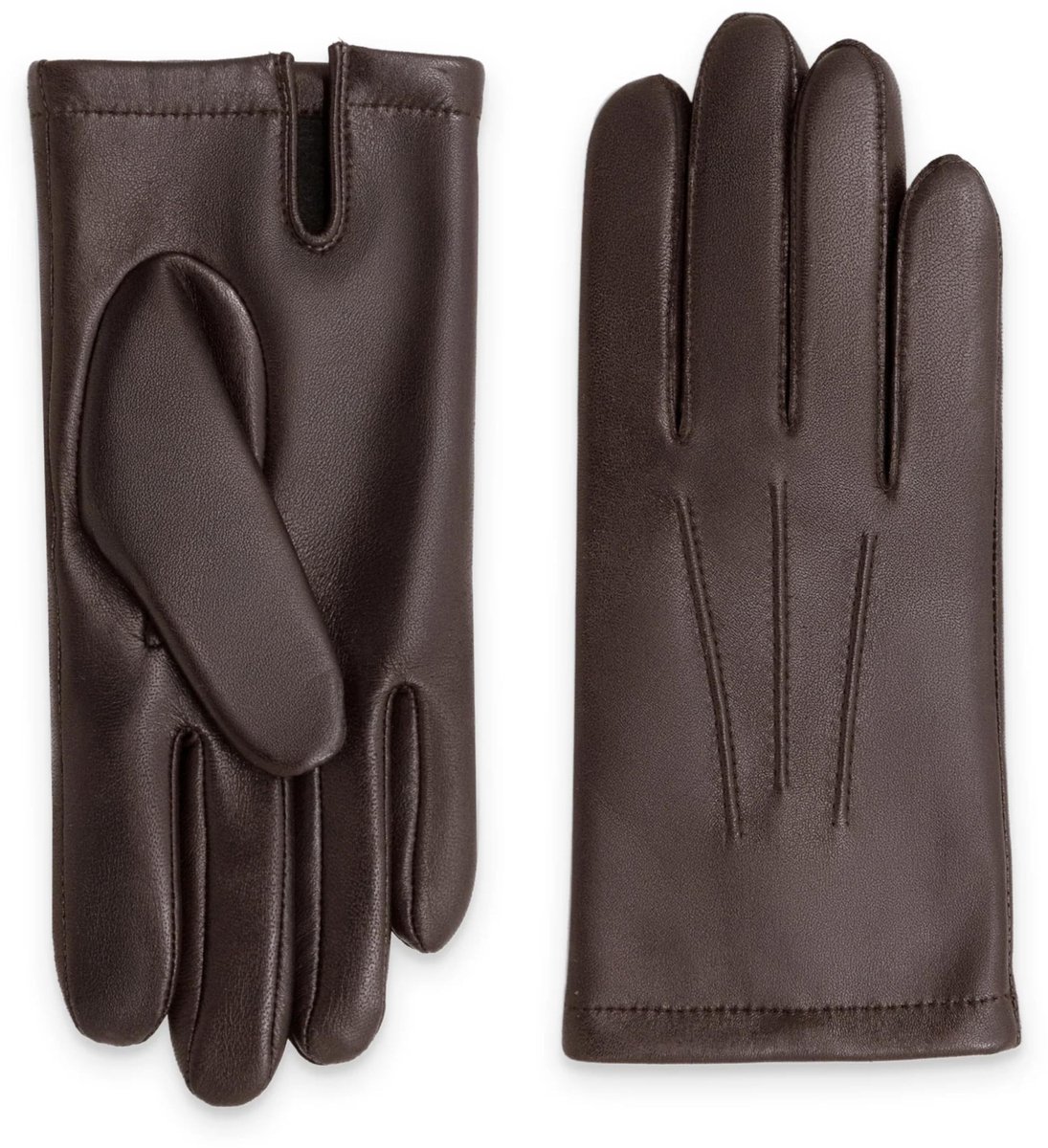 Omgoods - Heren Lamsleer Handschoenen met Polyester Voering, Warm en Elegant