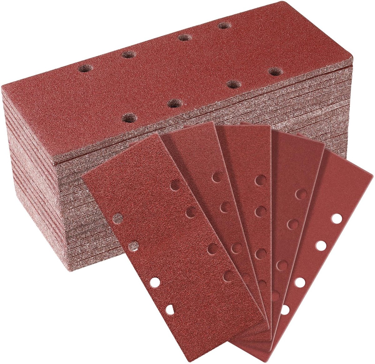 Omgoods - Set van 50 Stuks Schuurpapier met Klittenbandsluiting