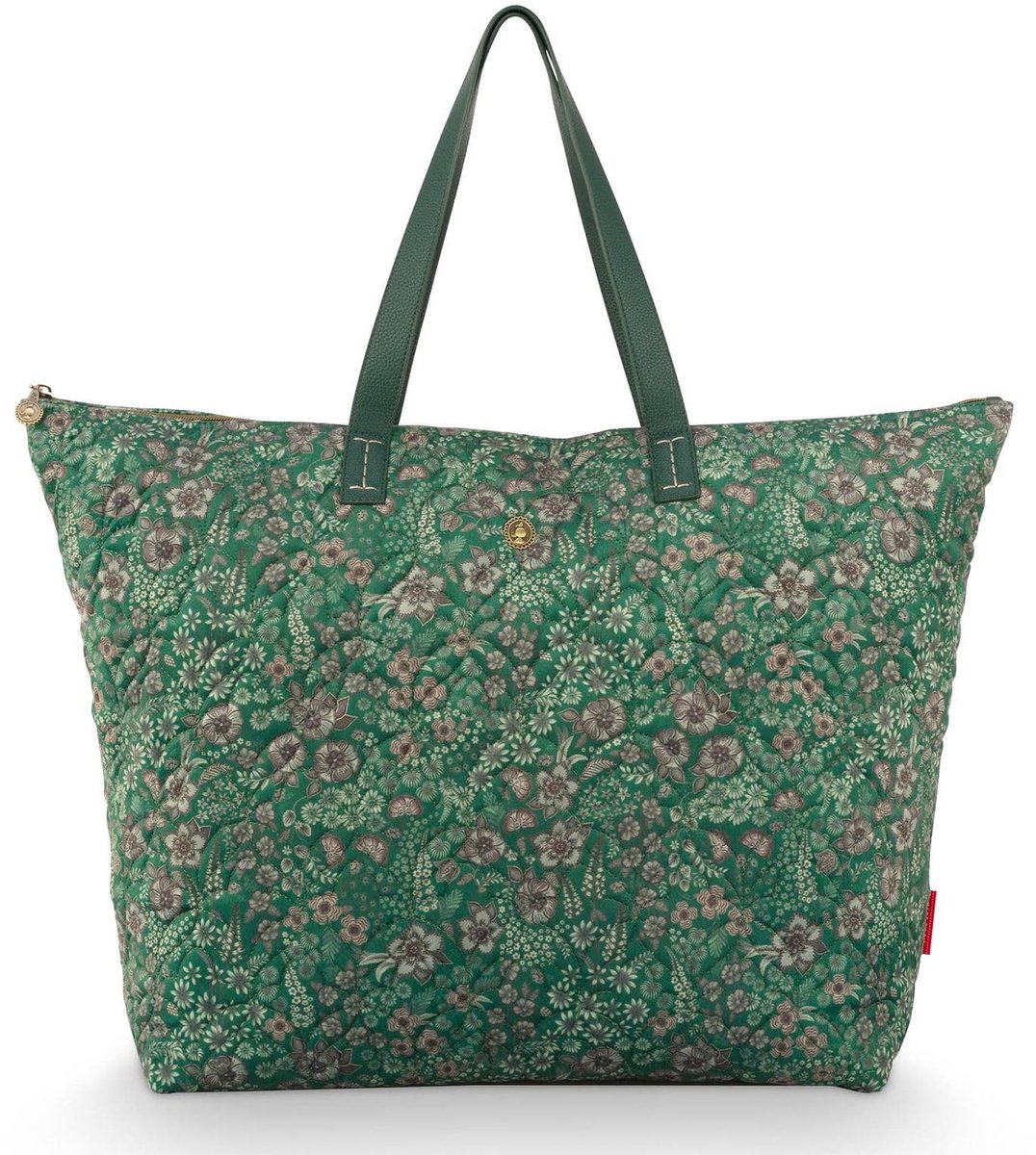 Omgoods - Reistas - Schoudertas Tilda - Gequilte Daisy Dreams - Donkergroen