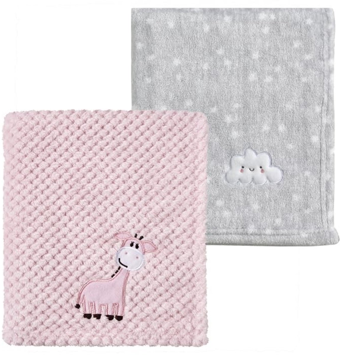 Omgoods - Set van 2 Schattige Baby Dekentjes