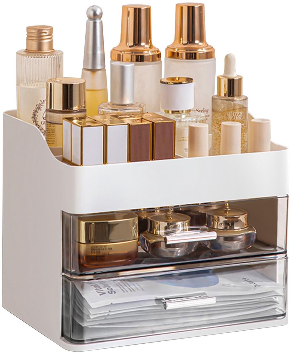 Omgoods - Make-up Organizer met 2 Laden - Grote Capaciteit