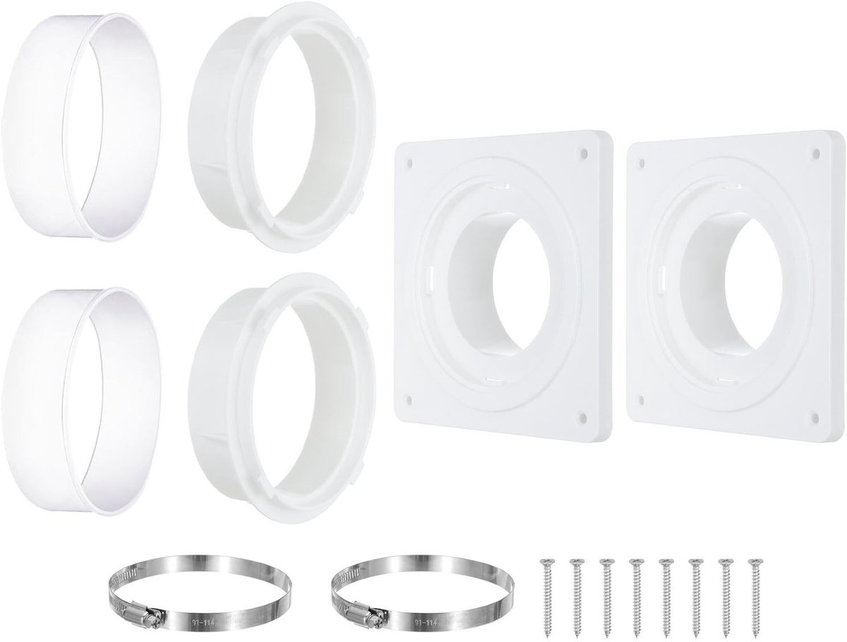 Omgoods - Droger Vent Connector Set voor 10 cm Kanalen