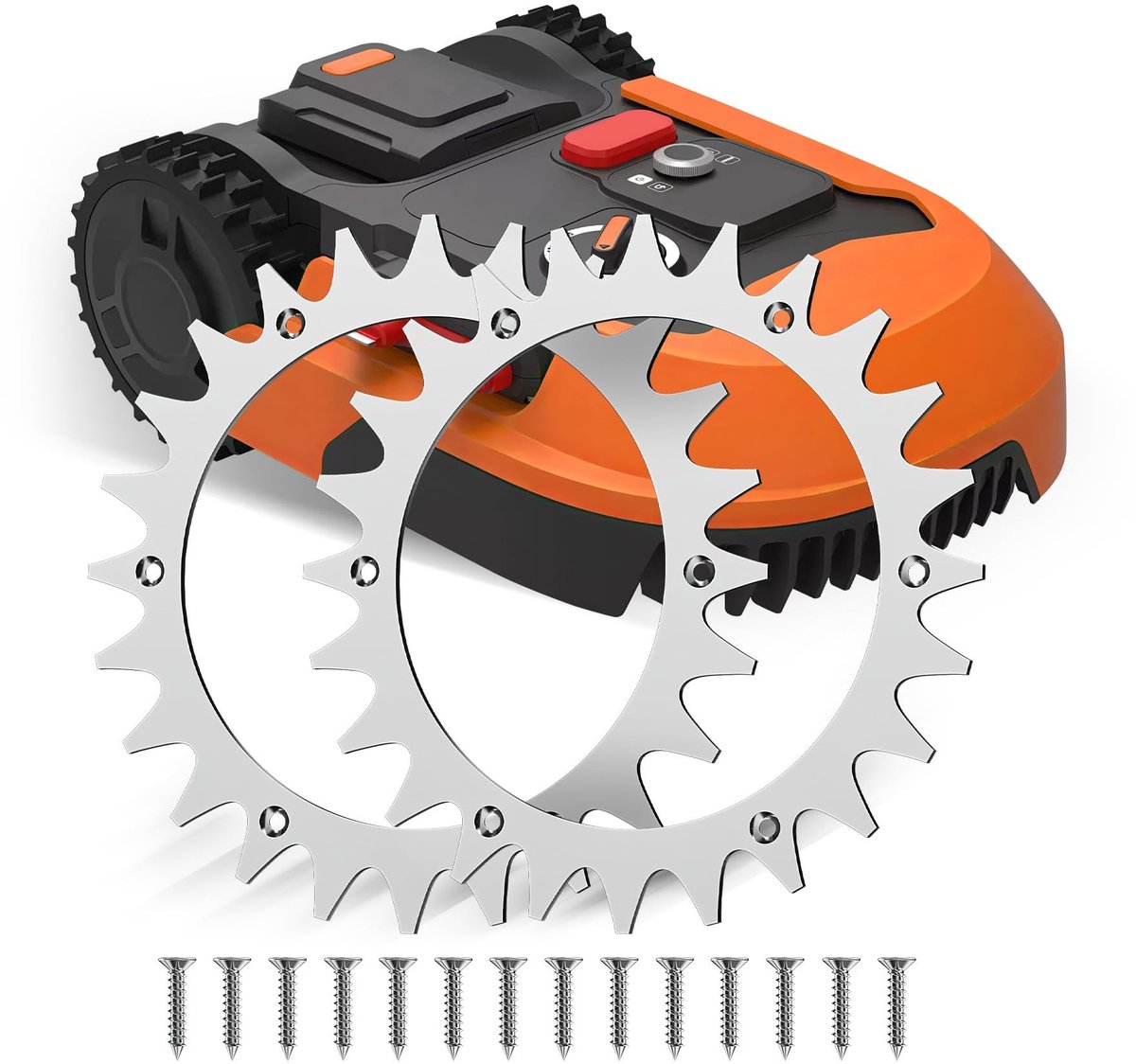 Omgoods- Robotmaaier Spikes 2 Stuks - Verzonken Schroefgat - 210 mm - Zelftappende Schroeven - Compatibel met Worx Landroid L - Duurzaam Materiaal - Robotmaaierspijkers