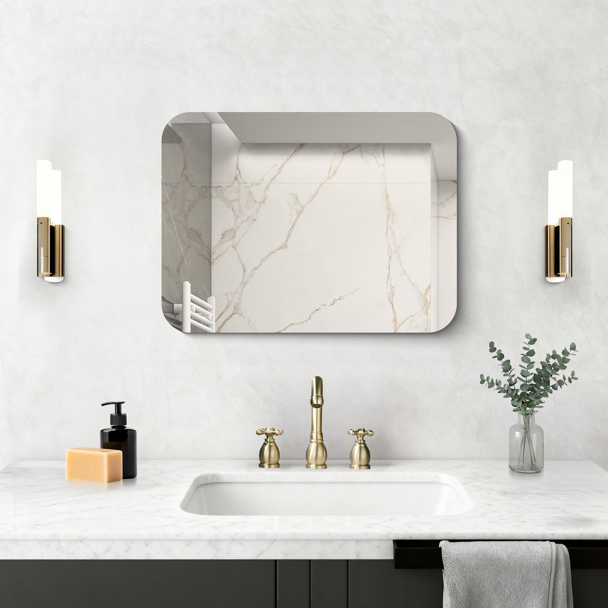 Omgoods - Frameloos Rectangular Wandspiegel 40 x 60 cm