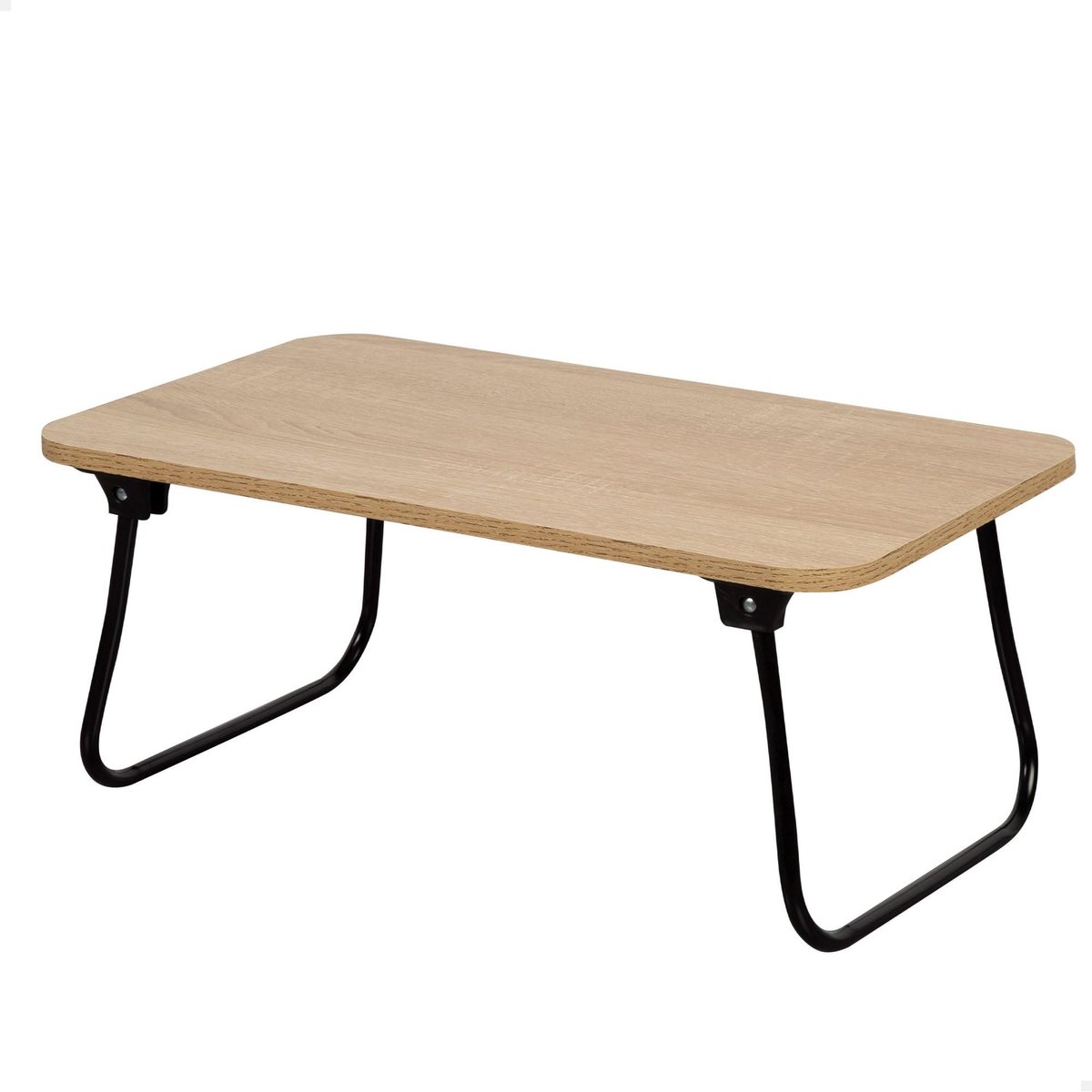 Omgoods - Compacte Vouwtafel van Hout en Staal, Multifunctioneel