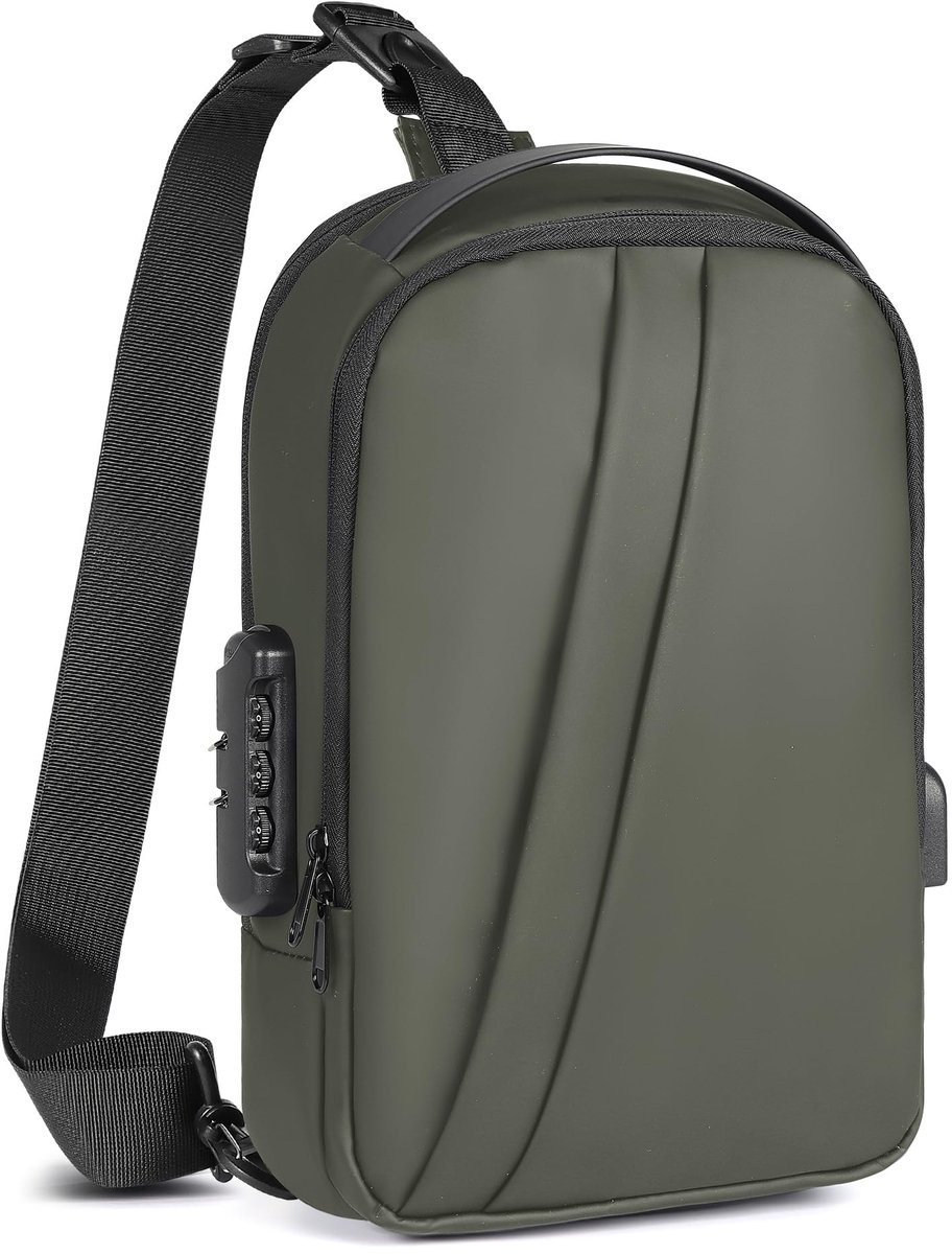 Omgoods - Anti-Diefstal Crossbody Schoudertas - Waterdicht met USB Oplaadpoort